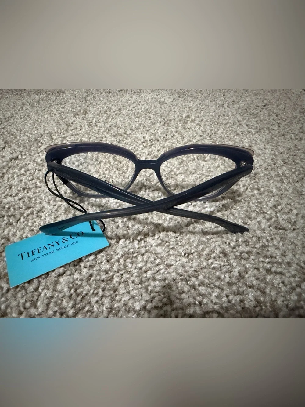 “Authentic” Tiffany & Co. Women's Gray-Blue Cat Eye Glasses